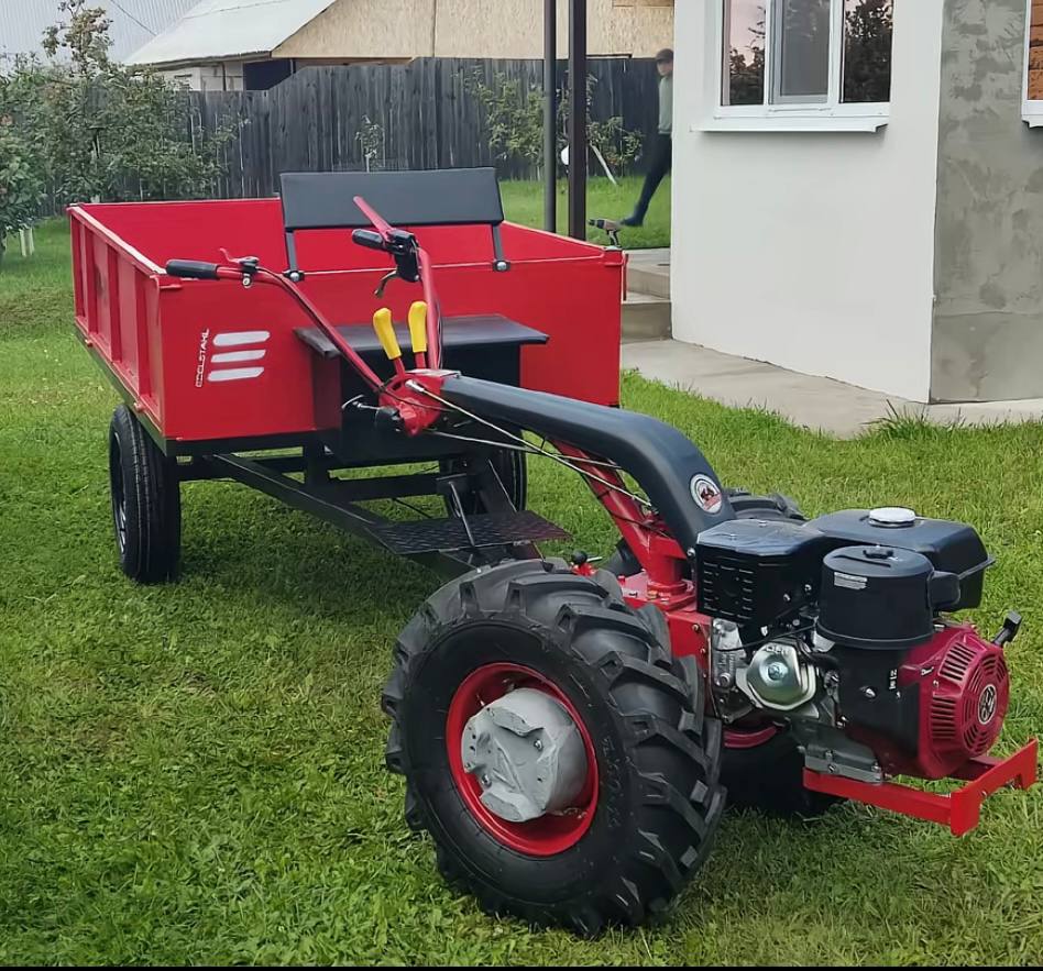 Мотоблок и прицеп